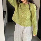 Women Cardigan Sweater Spring Cardigan Wool Slim Fit Sweater Y924