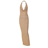 Women Dresses Summer Sexy Backless Sleeveless Slim Fit Dress