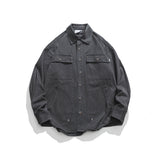 Unisex Jacket Loose Multi-Pocket Workwear Jacket