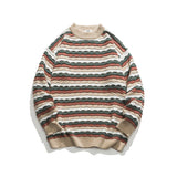 Unisex Sweater Winter Wave Pattern Casual Sweater