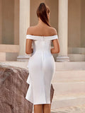 Women Evening Dress Bandage One-Piece Dress