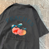 Peaches Attention Very Delicious Letters Men T Shirt Hip Hop