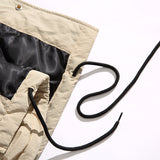 Unisex Winter Cotton Coat Three-Dimensional Pocket Decoration Loose Cotton Coat Vintage Corduroy Lapel Cotton-Padded Jacket