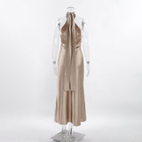 Women Dress Evening Dress Sexy Backless Slim Fit Fishtail Dress