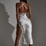 Women Dresses Summer Sexy Backless Slim Fit Lace Sling Dress