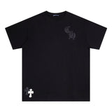 CHH Chrome Heart T Shirts Croix Printed Short Sleeve T-Shirt Loose