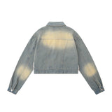 Women Jacket Denim Jacket Loose-Fitting Denim Clothes Jacket