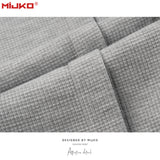 MIJKO Men Vintage Pants Straight Track Pants with Belt