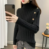 Women Knitwear Autumn and Winter Turtleneck Knitwear Loose Sweater