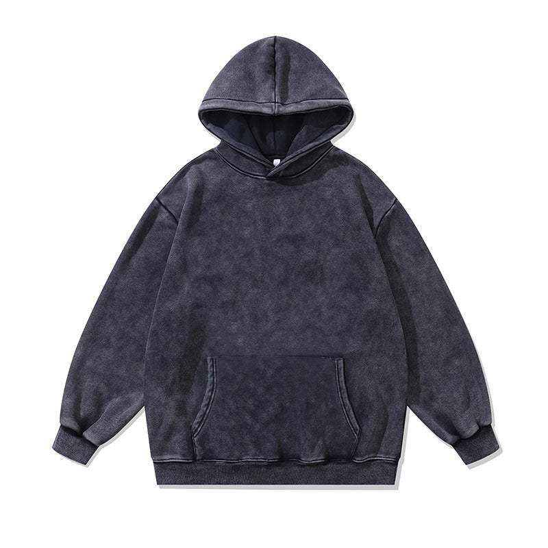 Men Hoodie Hip Hop Retro Washed Couple Hoodies
