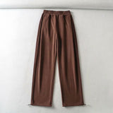 Women Sweatpants Casual Pants Women Drawstring Ankle-Tied Wide Leg Sweatpants