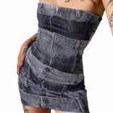 Women Dresses Spring Slim-Fitting Backless Sheath Dress