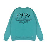 Amiri Long Sleeved Shirt Fashion Brand Crew Sweatshirts round Neck Sweater