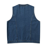 Men Vest Denim Vest Casual Vest