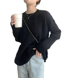 Women Knitted Pullover Autumn and Winter Loose Long-Sleeved Sweater Top