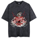 Anime Attack On Titan T-Shirt Hip Hop Oversized Streetwear