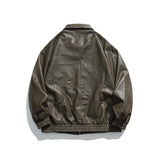 Unisex Jacket Fall Lapels Leather Jacket