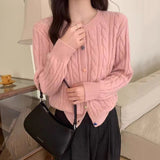 Women Knitted Cardigan Autumn Winter Sweater Coat