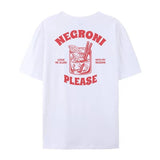 Negroni Please Graphic T-Shirts Vintage Streetwear Women