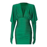 Women Dresse Spring Dress over Long Sleeve Short Dress Hip Skirt