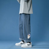 Men Jeans Summer Baggy Straight Trousers