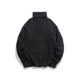 Unisex Sweater Winter Solid Color Turtleneck Sweater