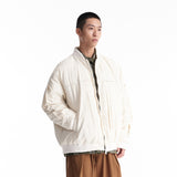Unisex Winter Cotton Coat Stand-up Collar down Jacket Vintage down Jacket