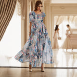 Women Dresses Spring Backless Long Dress Women's Clothing (Qymy0409)
