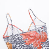 Women Dresses Summer Slim Fit Long Dress Sexy Leopard Strap Dress