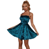 Women Dress Casual Blue Dress