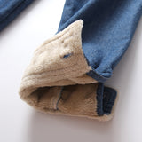 Women Jacket Fall and Winter Lapels Loose Long Sleeve Denim Shirt