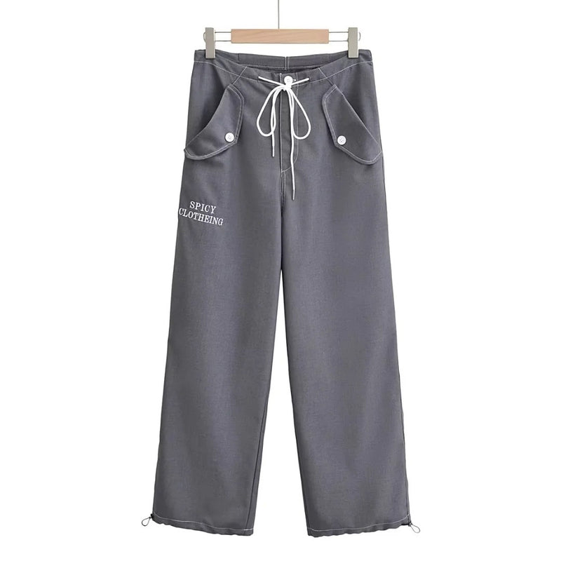 Women Sweatpants Spring Wide Leg Casual Trousers