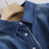 Women Jacket Denim Shirt Autumn Vintage Coat Top