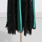 Women Dresses Lace Hollow-out Camisole Dress Long Dress (Qymy0409)