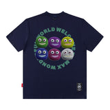 Men T Shirt Cartoon Printed Short Sleeve T-shirt