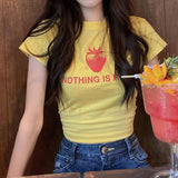 Women T-shirt Summer Slim Fit Casual Short Sleeve T-shirt