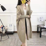 Women Knitwear Autumn and Winter Sweater Coat Loose Knitted Cardigan