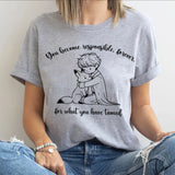 2024Little Prince and Fox Print T-Shirt for Womens TShirts