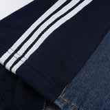 Men Sweatpants Side Stripe Stitching Casual Trousers Loose Wide Leg Pants