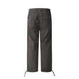 Men Sweatpants Casual Trousers Men's Loose Cargo Pleated Straight-Leg Pants