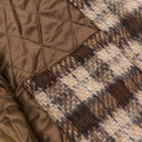 Unisex Winter Cotton Coat Winter Vintage Plaid Hooded Letters Baseball Uniform Jacket