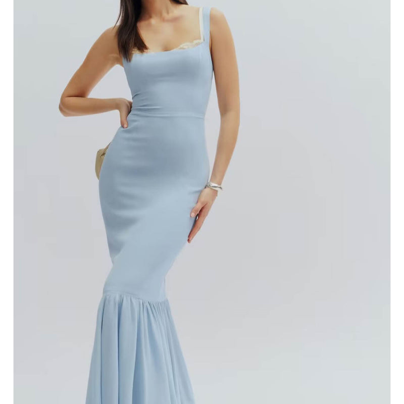 Women Dresses Summer Retro Sexy Lace Sling Dress (Xds0414)