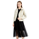 Red Leather Jacket Pu Short Coat Spring and Autumn Jacket