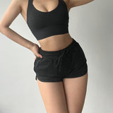 Women Yoga Sports Shorts Sexy Slim Yoga Sports Casual Shorts
