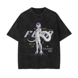 Printed washed old short-sleeved t-shirt