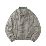 Women Jacket Denim Jacket Fall Lapels Long Sleeve Loose Wash Distressed Jacket