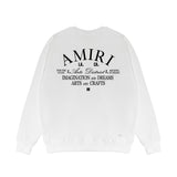 Amiri Long Sleeved Shirt Fashion Brand Crew Sweatshirts round Neck Sweater