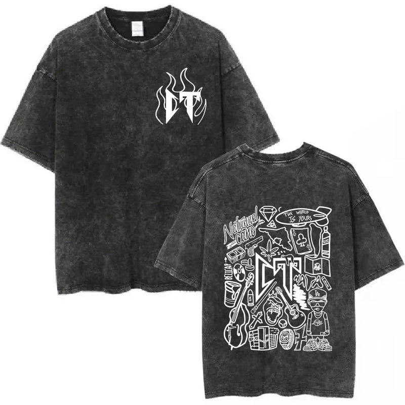 Natanael Cano Nata Montana Vintage Washed T Shirts Amor