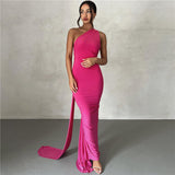 Women Dresses Summer Sexy Backless Sheath Slim-Fit Evening Dress Dress (Bla0420)