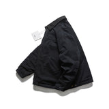 Unisex Winter Cotton Coat Lapel Cotton-Padded Coat Vintage Loose and Warm Cotton Jacket